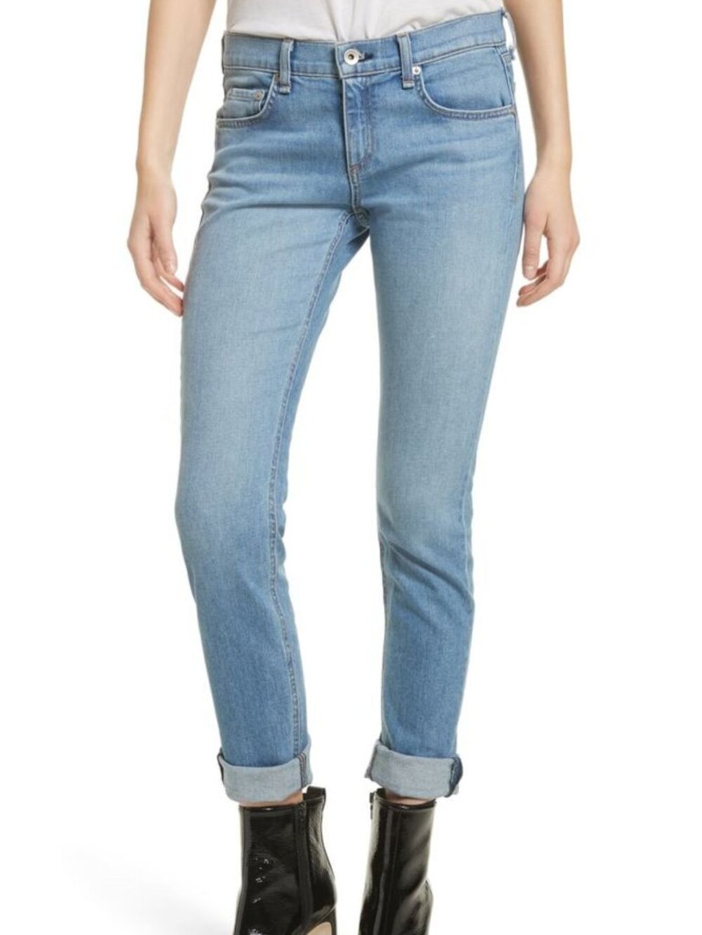 Rag and Bone Dre Slim Boyfriend Jeans in Rove Size 30
